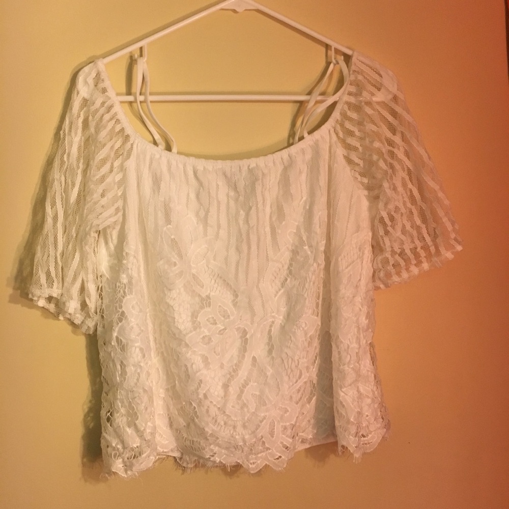 Lace Off the Shoulder Blouse